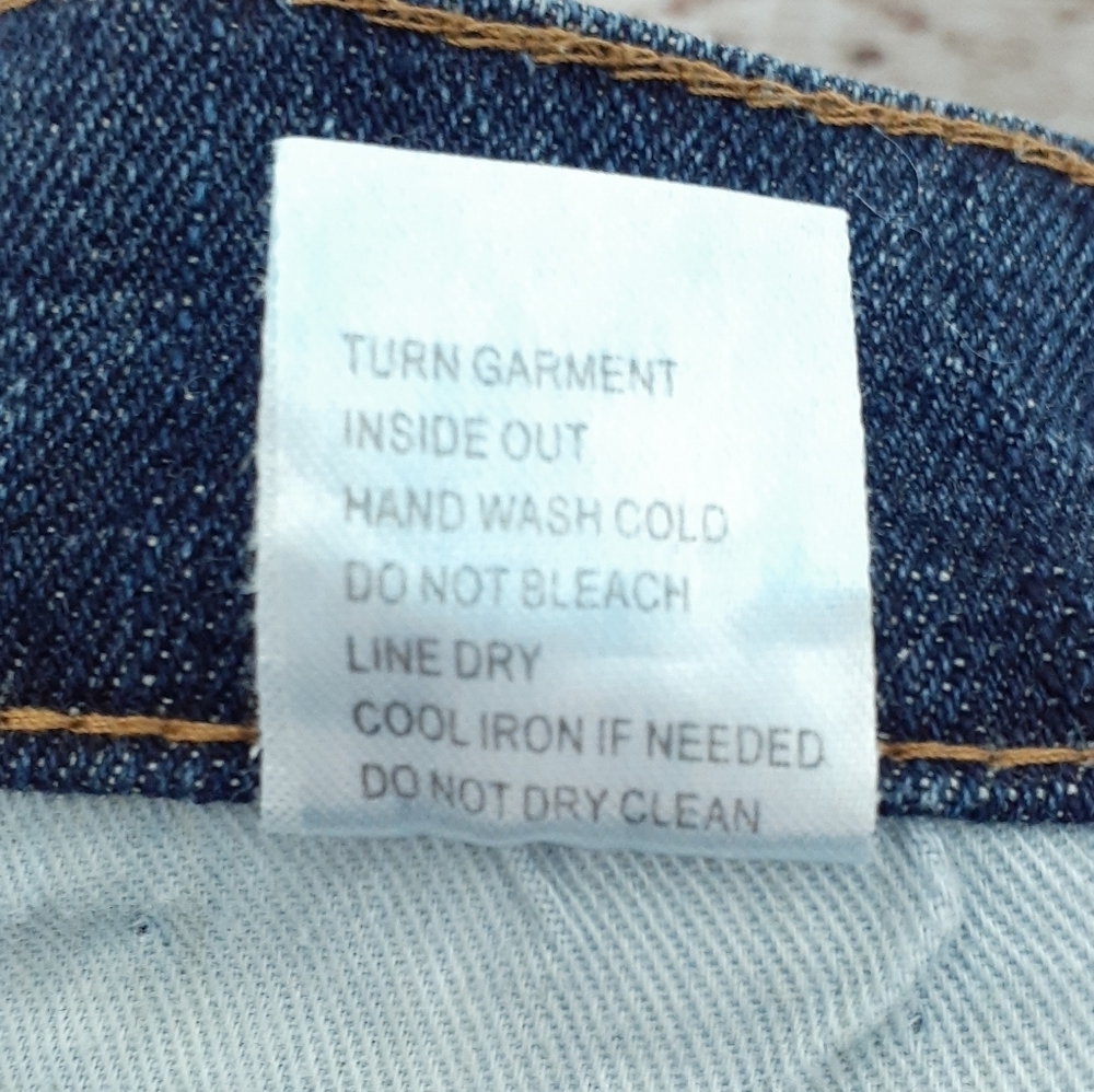 Decibel Mens Jeans 36/33 Side Tape Distressed 204 - Picture 7 of 7
